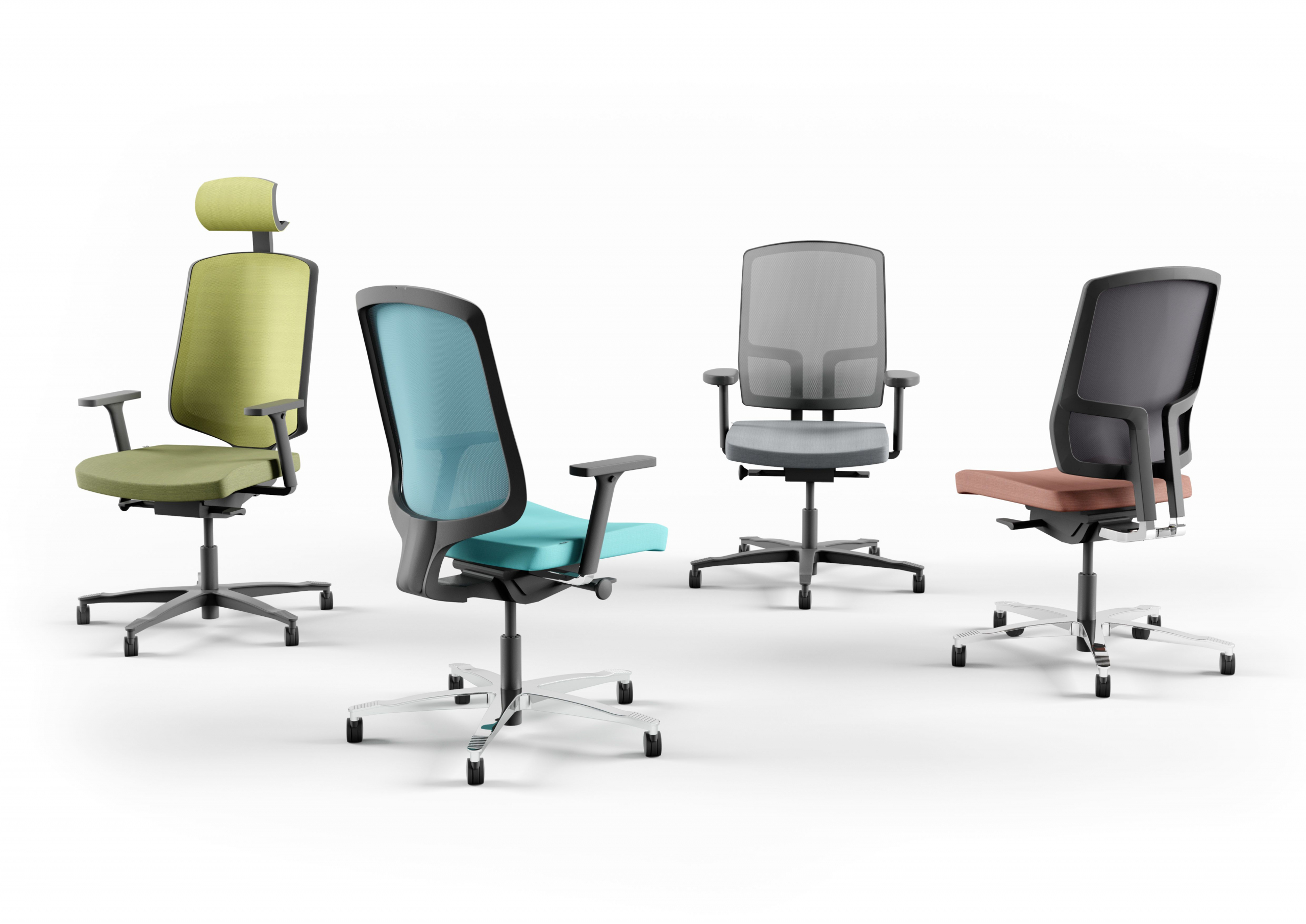 Office chair with mesh back EFG One