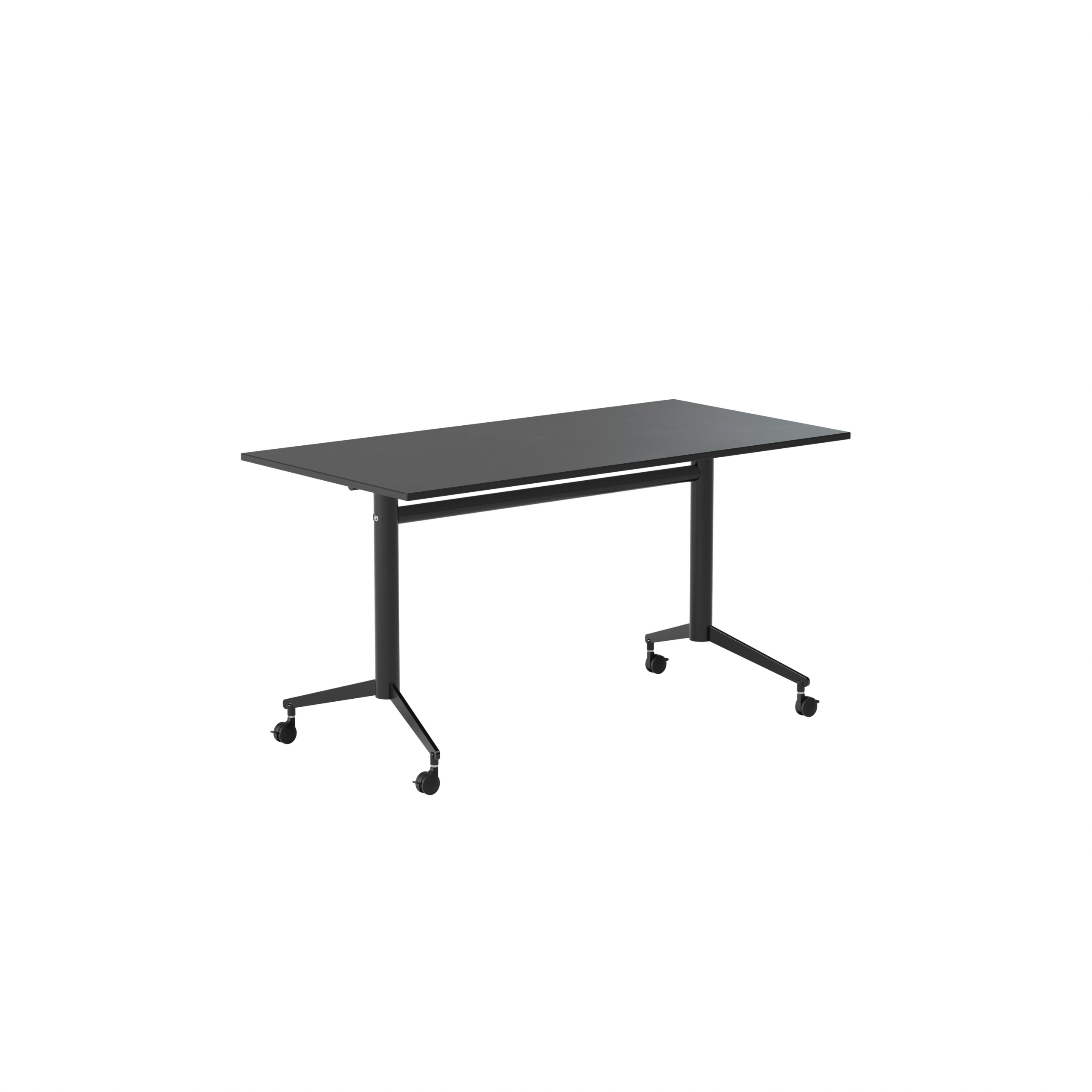 HideAway Pillar table with tiltable top, two legs