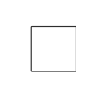 Square table top