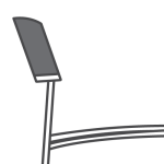 Helklädd rygg
