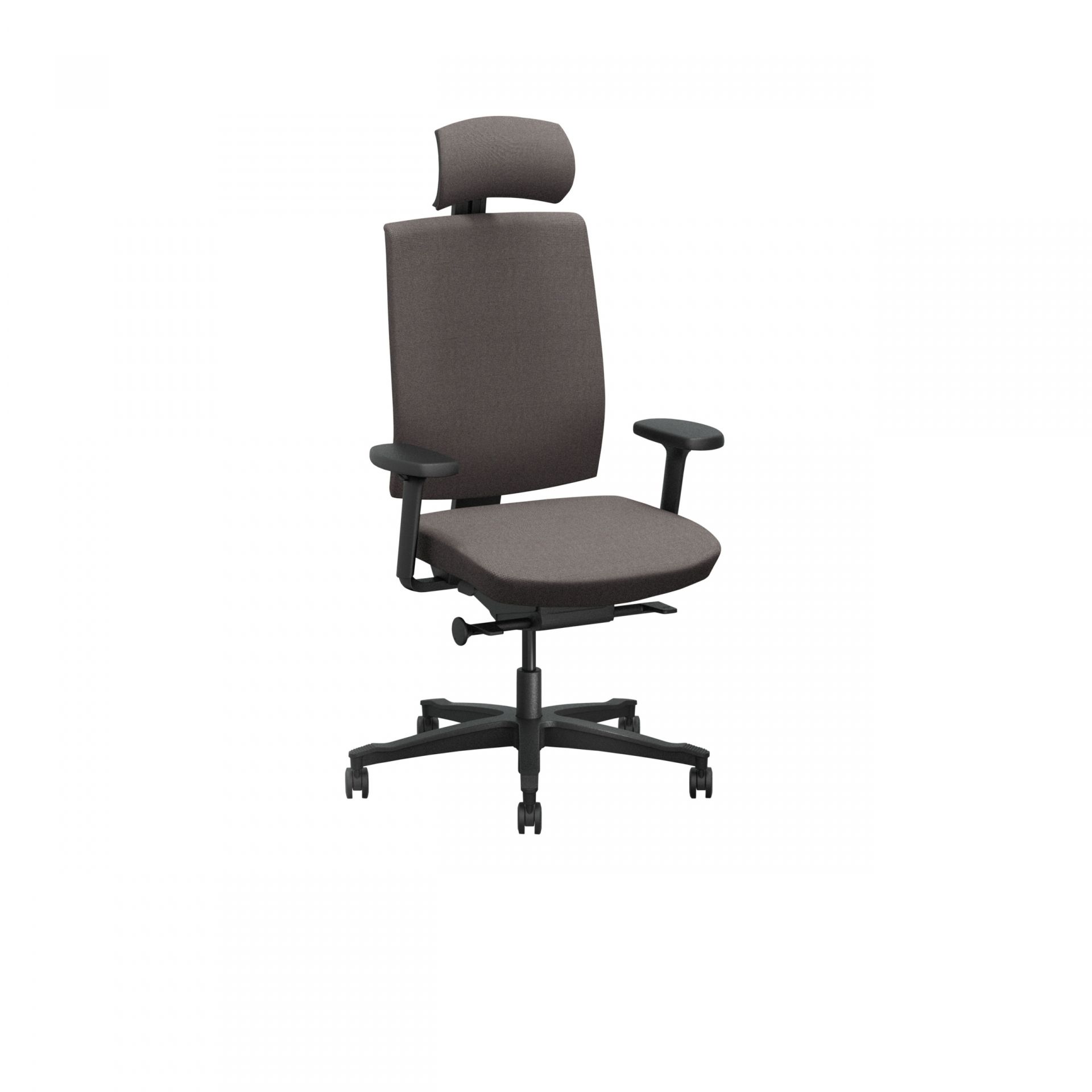 One Office chair with upholstered back