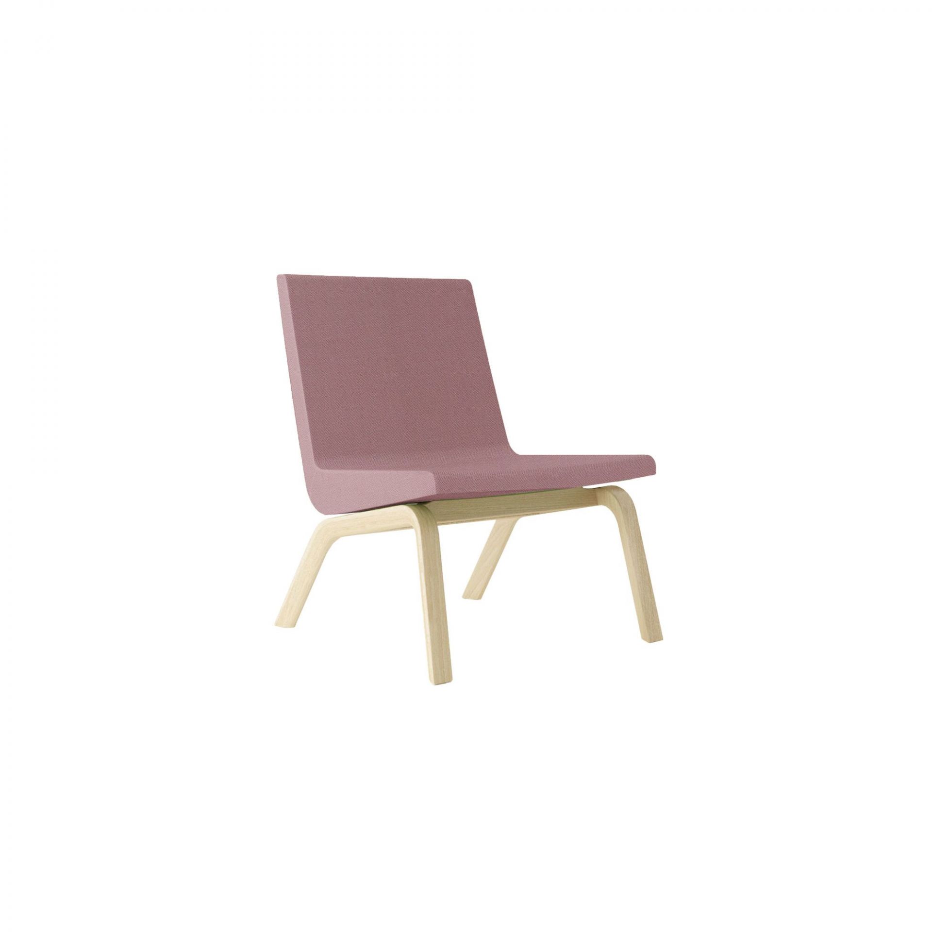 Woods Lounge chair with wooden legs